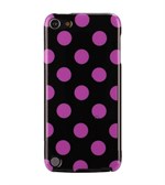 iPod Touch 5/6 Cover Dots (Purple, Black)